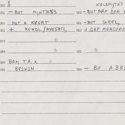 Eastern questionnaire, answ...