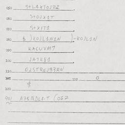 Eastern questionnaire, answ...