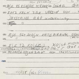 Eastern questionnaire, answ...