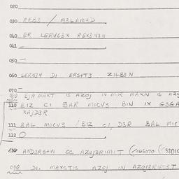 Eastern questionnaire, answ...