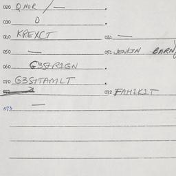 Eastern questionnaire, answ...