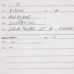 Eastern questionnaire, answ...