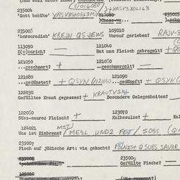 Western questionnaire, answ...