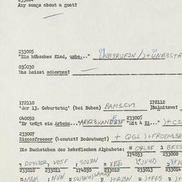 Western questionnaire, answ...