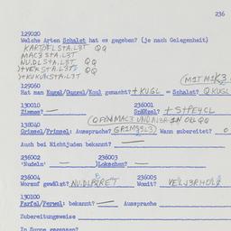 Western questionnaire, answ...