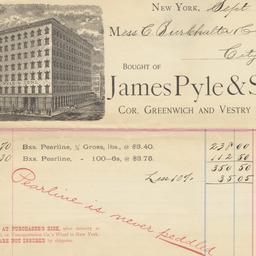 James Pyle & Sons, bill...