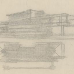 Exterior view, partial firs...