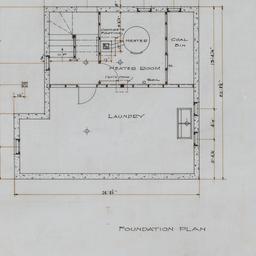 Foundation, roof plans