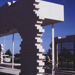 Exterior view, detail of la...