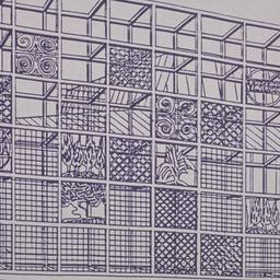 Perspective drawing, detail...
