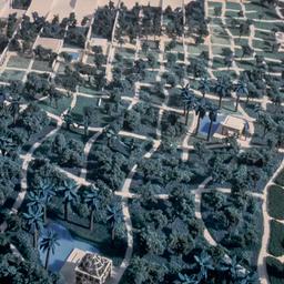 Model, aerial view.