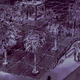 Aerial perspective drawing.