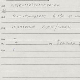 Eastern questionnaire, answ...
