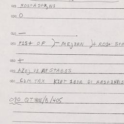 Eastern questionnaire, answ...