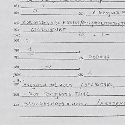 Eastern questionnaire, answ...