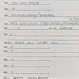 Eastern questionnaire, answ...