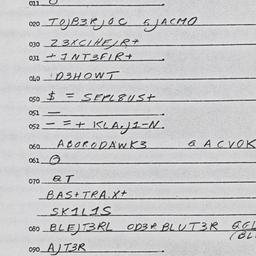 Eastern questionnaire, answ...