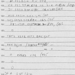Eastern questionnaire, answ...