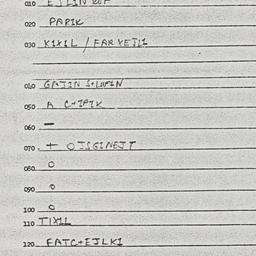 Eastern questionnaire, answ...