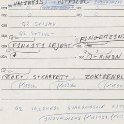 Eastern questionnaire, answ...