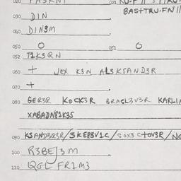 Eastern questionnaire, answ...
