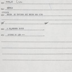 Eastern questionnaire, answ...
