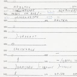Eastern questionnaire, answ...