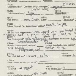 Western questionnaire, answ...