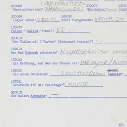 Western questionnaire, answ...