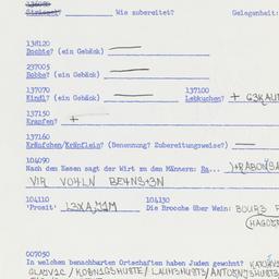 Western questionnaire, answ...