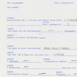 Western questionnaire, answ...