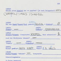 Western questionnaire, answ...