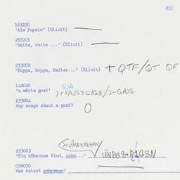 Western questionnaire, answ...