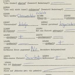 Western questionnaire, answ...