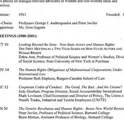 Schedules, Human Rights, se...