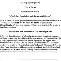 Announcements, 2003-03-14. ...