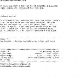 Correspondence, 2003-03-04....