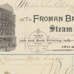 Froman Brothers. Bill or re...