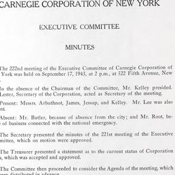 Executive Committee Meeting