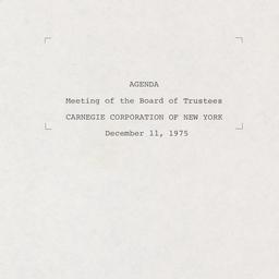 Meeting of the Board of Tru...
