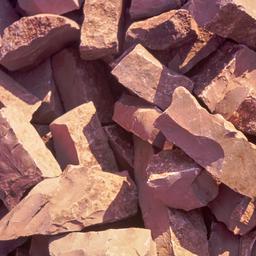 Piled stones.