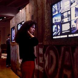 Visitors in exhibition.