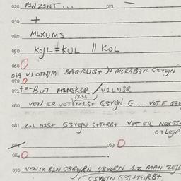 Eastern questionnaire, answ...