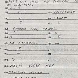 Eastern questionnaire, answ...
