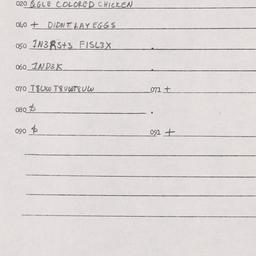 Eastern questionnaire, answ...