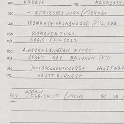 Eastern questionnaire, answ...