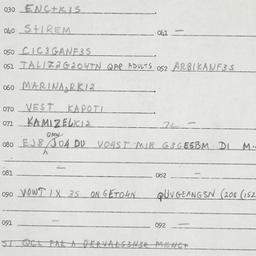 Eastern questionnaire, answ...