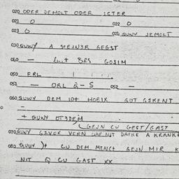 Eastern questionnaire, answ...