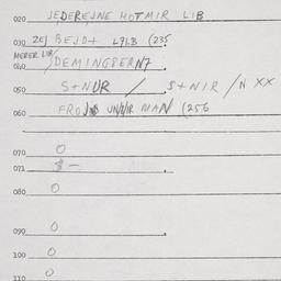 Eastern questionnaire, answ...