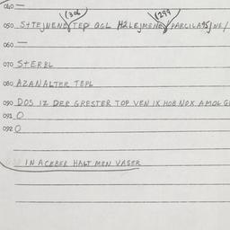 Eastern questionnaire, answ...